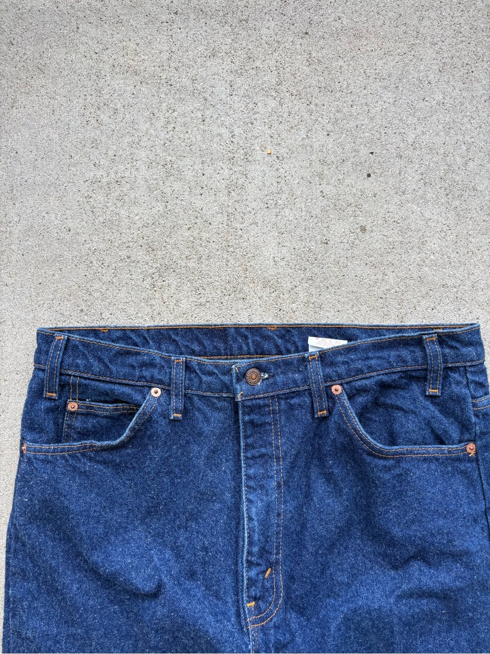 Vintage 80s Levis 517 Orange Tab Scovill USA Dark Wash Bootcut Jeans Mens 36x29 - Picture 4 of 9